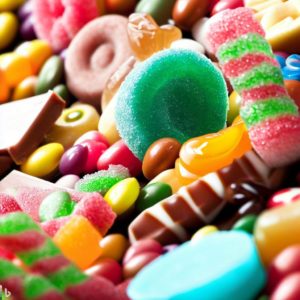 Photo Image of Candy with Food Dyes