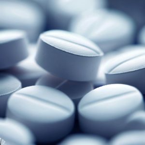 Close up picture of Aspirin Pills