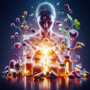 Woman healing radiating warm glow benefits of CoEnzyme Q10